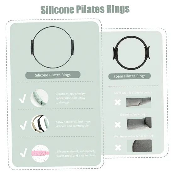 Custom Logo Gym Yoga Ball Pilates Ring Set Silicone EVA Ankle Weight Resistance Band Gym Fitness Pilates Accessories - Image 2