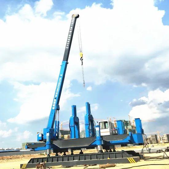 Advanced Static Pile Driving Rig with ISO Certification Noise Low Noise ...