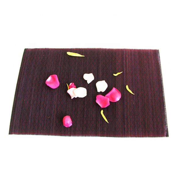 Bamboo Table Plate mat, Rhombic pattern color bamboo Place mats - Image 4