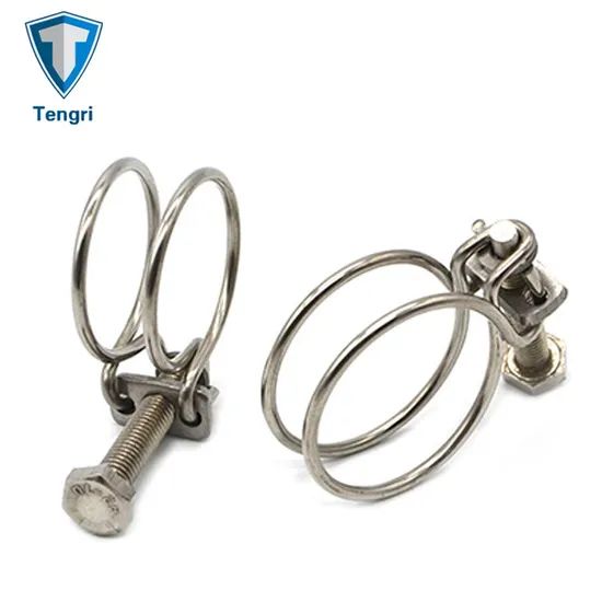 Large Size Fasteners Hose Clamp Double Wire Fastener Hose Clamp - Image 4