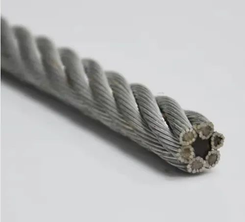 Galvanized Steel Wire Rope 6X12+7FC, Bright Wire Rope 8mm - Image 2