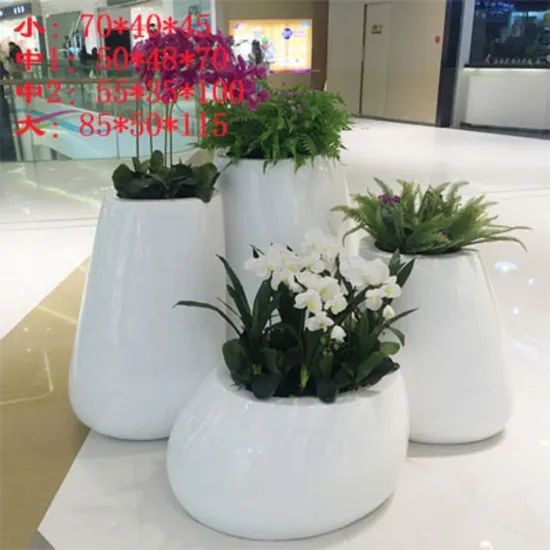 Customized High Quality Fiberglass Sphere Outdoor Planters Flower Pot - Image 4