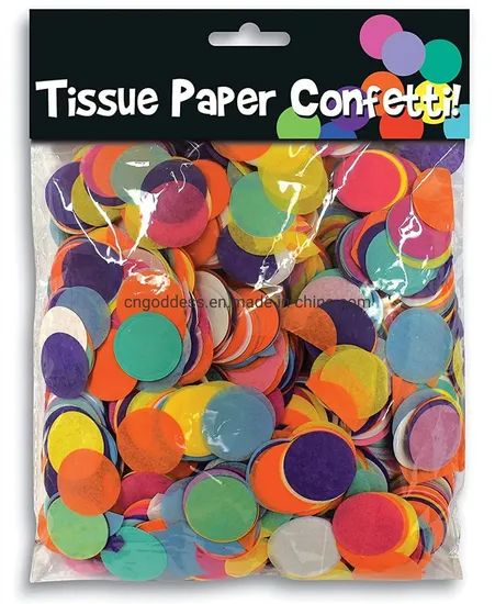 Round Tissue Confetti Circle Paper Wedding Holiday Party Decoration - Image 4