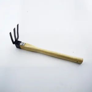Mini Digging Tools 38cm Length Customizable Hoe Rake Cultivator Pick - Image 5