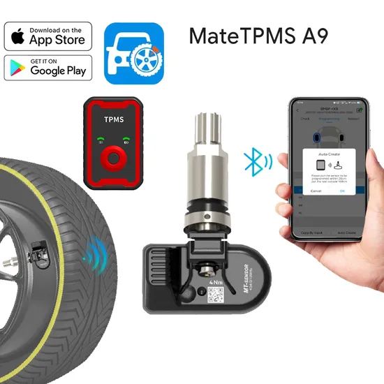 315MHz 433MHz in 1 Auto Tire Pressure Replacement TPMS Universal Programmable Sensor - Image 1