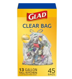 Glad Tall Kitchen Drawstring Trash Bags - Odorshield 13 Gallon White Trash Bag, Febreze Fresh Clean, 110 Count - Image 5