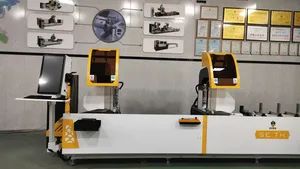Automatic CNC Window Door Making UPVC Window Machine Double Head Cutting Saw Machine - Image 5