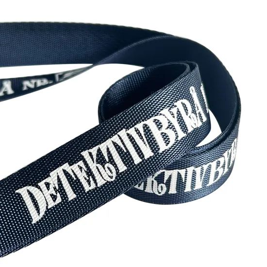 Silk Screen Printing Imitation Nylon Lanyards Promotional Custom - Image 5