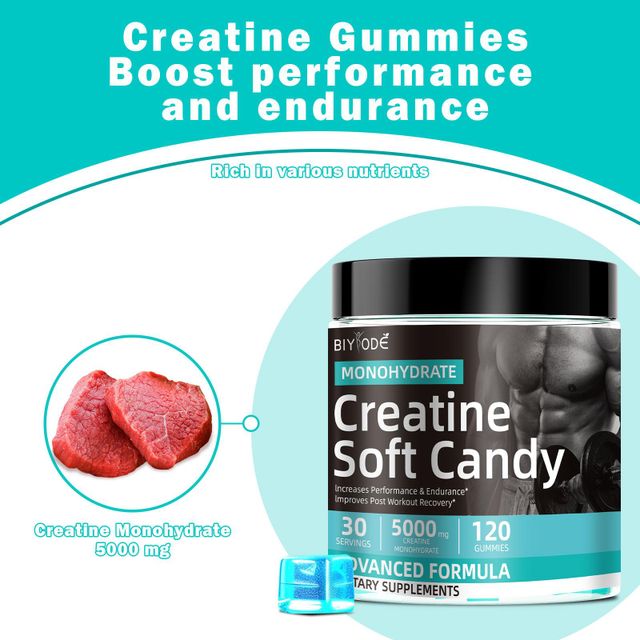 OEM ODM custom private label formula sport nutrition supplement creatine monohydrate soft candy gummies - Image 6