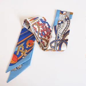 Silk Twill Skinny Silk Twilly Scarf - Image 6