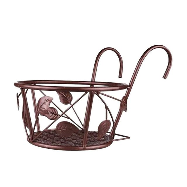 Wholesale manufacture Metal Flower Pots & Planters Customization railing hanger stand best selling product - Image 5
