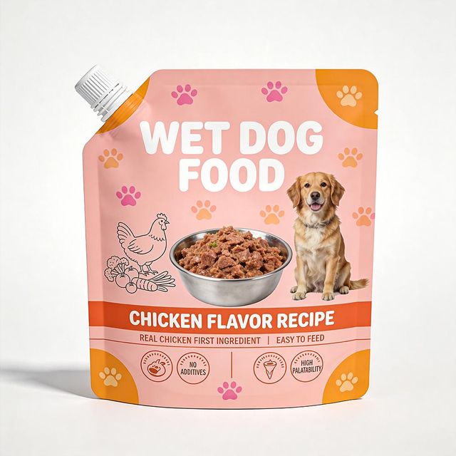 Custom High Barrier Retort Pouches for Wet Pet Food - Stand Up & Flat Bottom Bags for Dog & Cat Food - Image 4