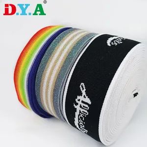 Customize Color Polyester Stripe Knitted Webbing for Garment Accessories - Image 6