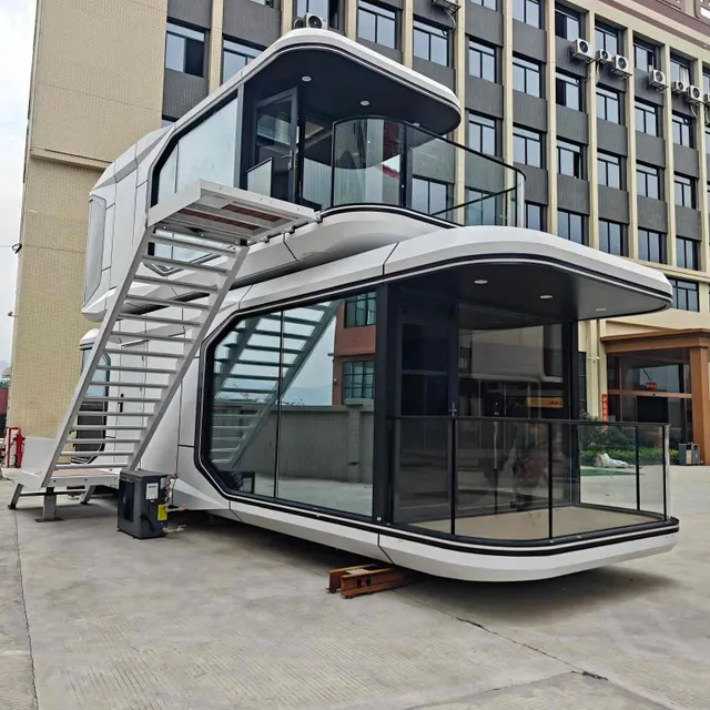 Smart Modern Capsule House Compact Luxury Pod Home with Intelligent Control for Hotel Accommodation and Urban Living - Image 1