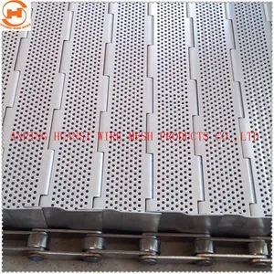 Metal Conveyor Chain Plate Slat Steel Hinged Belt - Image 4