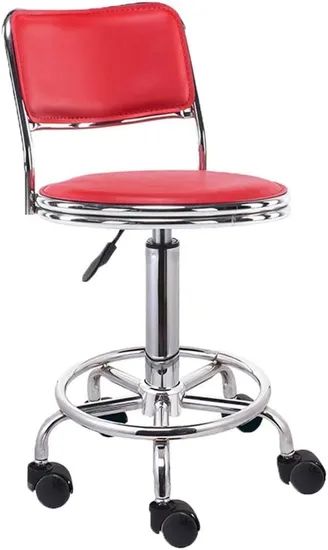 High Stool Brake Wheel Backrest Chair Bar Cashier High Stool Work Pulley Swivel Chair Lab Stool Lift High Chair - Image 3