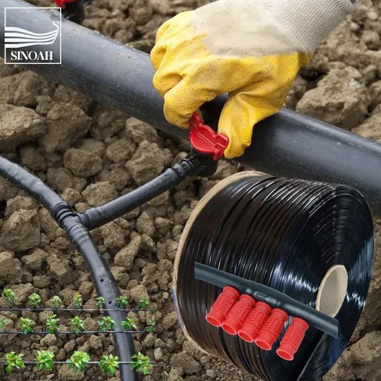 Black Column Dripper Plastic HDPE Drip Irrigation Pipe Shape Round Origin China Hollow Hollow Warranty 1 Year HS Code - Image 1