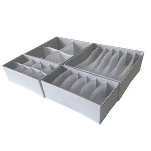 Versatile Non-Woven Storage Boxes for Socks and Underwear Color OEM Shape Cube Sets Custom MOQ 1008PCS Folded Folded Trademark OEM - Image 1