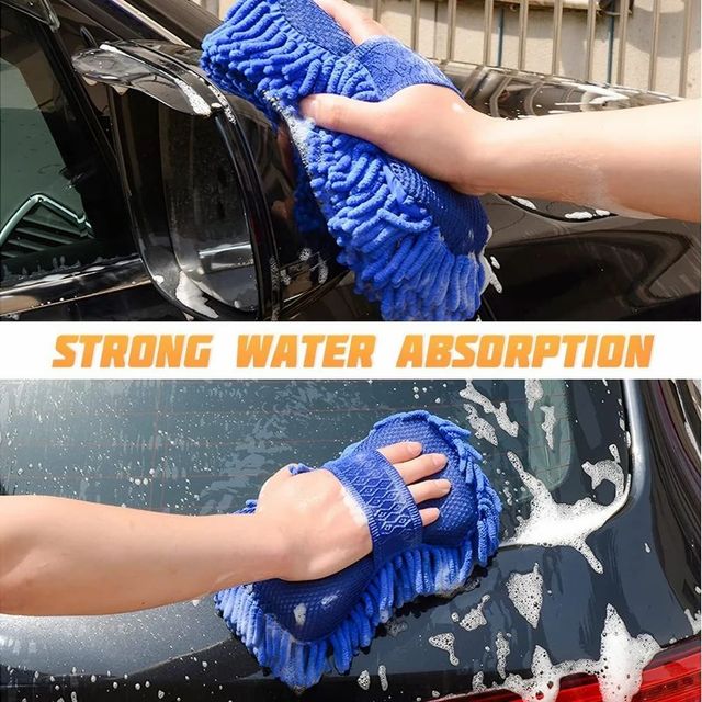 CAR WASH CLEANING SPONGE Color Blue Weight 65 gm Material Microfiber Texture Sponge-like Dimensions 26*15*5CM Accessory Type Wash - Image 3