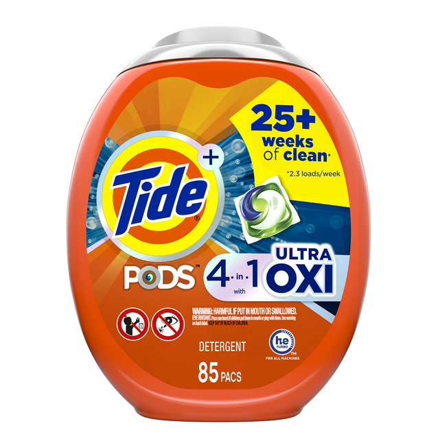 Wholesale Tide Distributors Tide Ultra OXI Power PODS with Odor Eliminators Laundry Detergent Pacs, 48 Count - Image 3