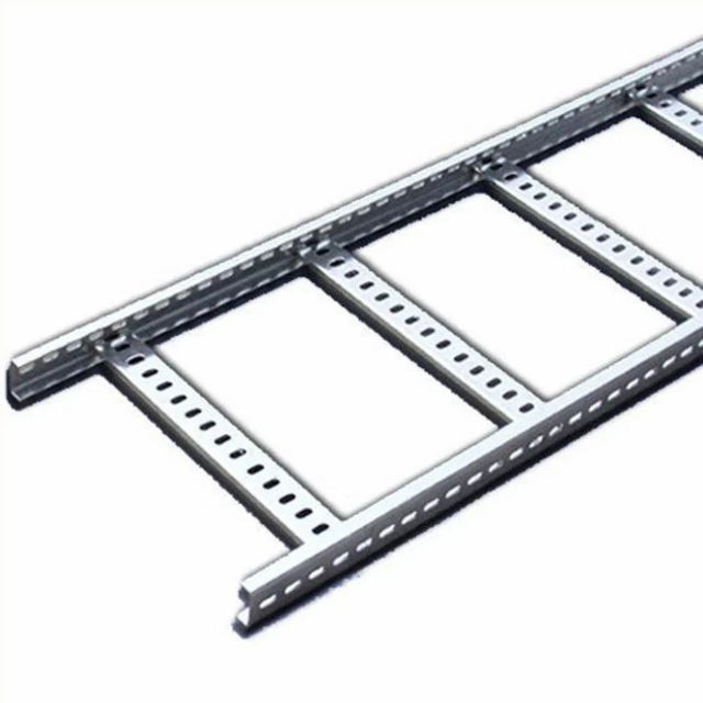 Gi Ladder Type Cable Tray Design Plain Color Silver Shape Rectangular Usage/Application All Type Ladder Cable Tray Surface Finishing - Image 2