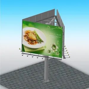 Double Sided Steel Structure Galvanized Advertising Billboard - Image 3