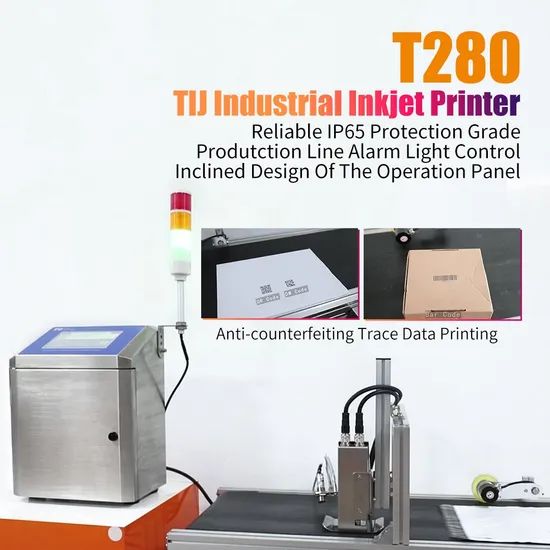 Docod OEM/ODM T280 PRO1 Inkjet Printers Tij Printers for Barcode Qr Code Logo G1 Code - Image 2