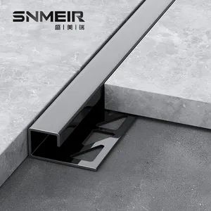 Modern Metal Tile Trim Tile Accessories Tile Edge Trim OEM Support Color Silver Trademark Senmry Certificate ISO9001 Origin China - Image 6