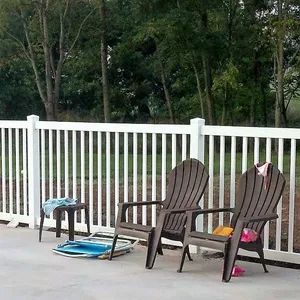 Stair and Pool White Color and Black Color PVC Railing Color White Hole Shape No Material Plastic Model NO. LJ 1660 Trademark - Image 6