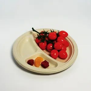 Factory Wholesale Custom Compostable 6inch 7 Inch 8inch Disposable Paper Plates Dinnerware for Kitchen Use - Image 3