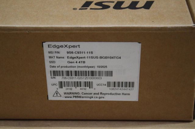 MSI MS-C931 EdgeXpert-11SUS NVIDIA DGX Spark AI Supercomputer 128GB 4TB ConnectX - Image 2