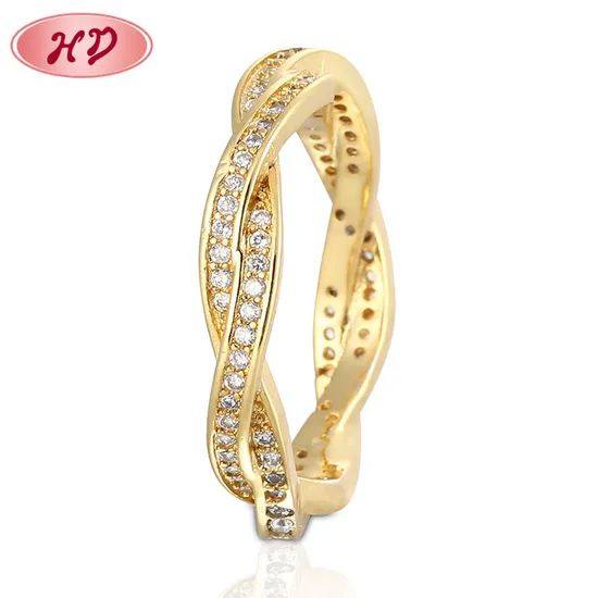 Latest Gift Items 18K Gold Wedding Rings Jewelry Women - Image 4