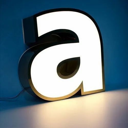 Polished Stainless Steel Letter, For Advertisement Finish Polished Size customized Lighting Type Led Power Source - Image 5