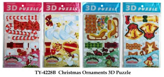 Funny Christmas 3D Puzzle Scale Medium Trademark NO Age ＞ 8 Years 18*8cm 18*8cm Function Puzzle Style Funny Toys HS Code - Image 1