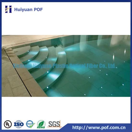 Solid Core Fiber Cable Used in Swimming Pool Lighting Trademark HYPOF Weight 10kg/100m LED Type SMD 3528 Color Mixed - Image 5