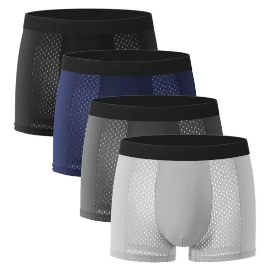 Breathable Men's Sexy Boxer Underwear Breathable Mens Boxer Shorts Brief Panties Underpants - Image 2