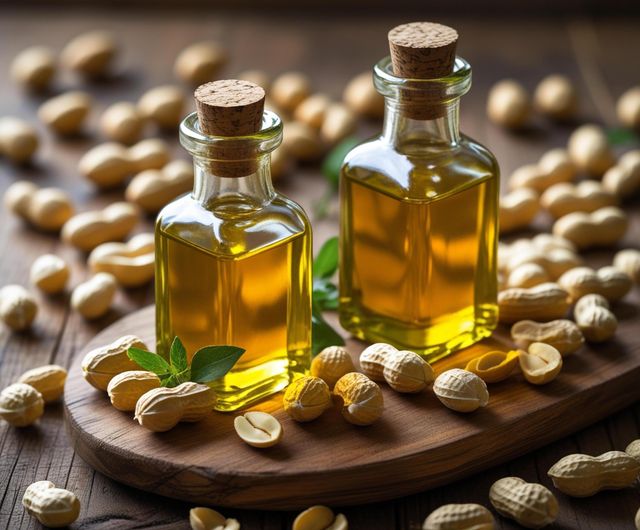 Pure Refined Peanut Oil With Mild Flavor Clear Appearance And Smooth Cooking Performance - Image 1