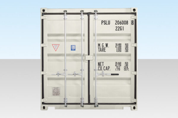 20Ft One Trip Shipping Container | New Cargo Storage Container | White Steel Container - Image 3