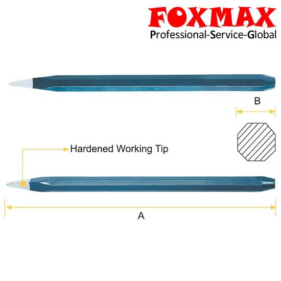 Premium Masonry Tools Set: Pin Punch and Cold Chisel Grade DIY Origin China Tip Type Pin Trademark OEM Usage Masonry Condition - Image 1