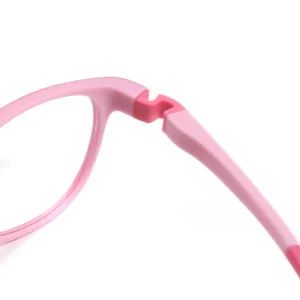 High Quality Crystal Pink Tr90 Kids Best Selling Light Weight Glasses Frames - Image 3