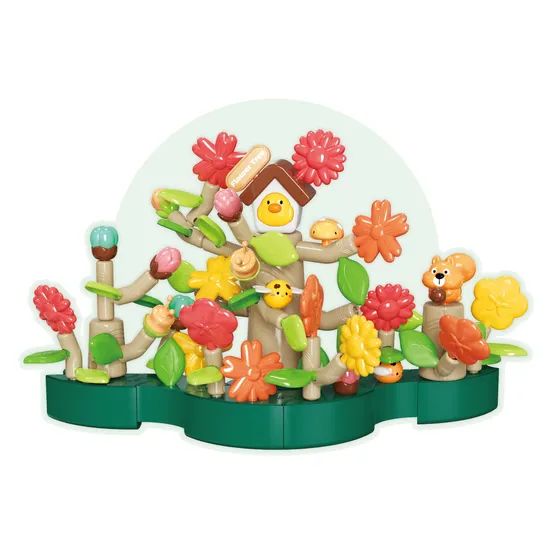 Early Educational Plastic Dly Stacking Toys Flower Tree Building Block - Image 4