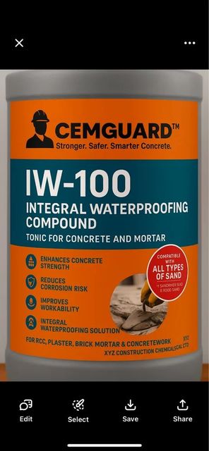 Waterproofing Cement Admixture Model No Ws Model Number Canguard Packaging Size 200 kg Standards Compliance 200 gms Appearance / Colour Red - Image 1