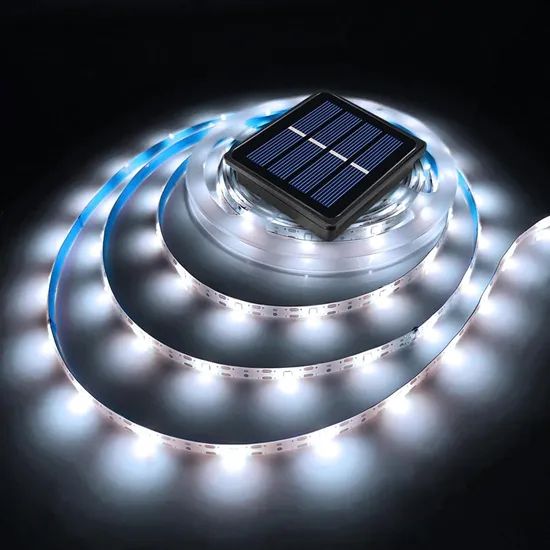 Solar Fairy Rope Lights, Cold White LED String Lights for Pathway, Porch, Christmas Tree - Image 2