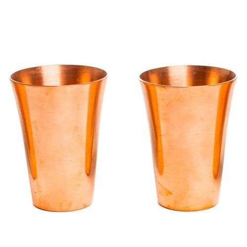 Golden Original Copper Shot Glass, For Multi, Size: Varied Size Varied Color Golden Design Original Shape Cylindrical Capacity - Image 2