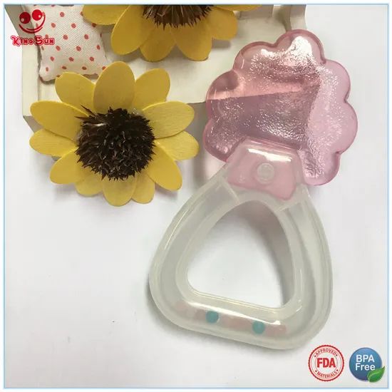 Colorful Baby Water Teether Rattle for Soothing Relief Size Middle Type Teether Material EVA Origin China Model NO. - Image 2