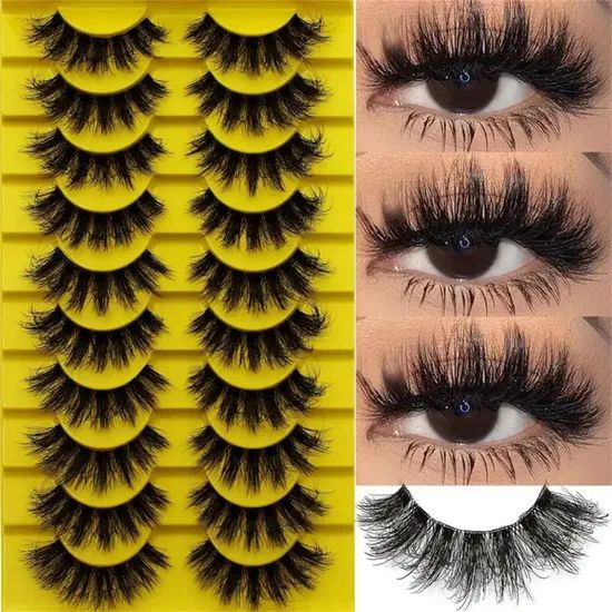 Private Label False Lashes Wholesale Paper Lash Box Full Strip Eyelashes - Image 1