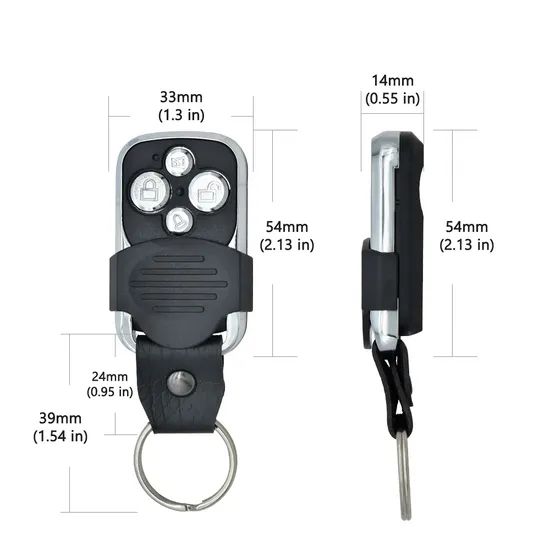 Universal RF Duplicate Car Key Garage Door Opener Lock Intelligent Car Remote Control with Rolling Code / Learning Code - Image 4