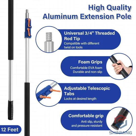 Telescopic COB Web Cleaning Duster Style Pole Weight 1 Kg Origin China Trademark OEM Color Unicolor Feature Stocked Model NO. XM-T03 - Image 2