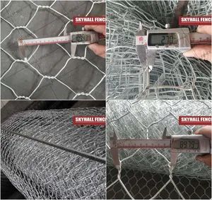 Buy Black Gabion Baskets for Erosion Control Origin China Width 1000 mm Height 1000 mm Technics Woven Tie Wire 2.2 mm HS Code 73144100 - Image 5