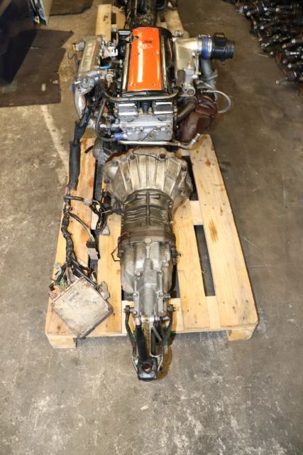 JDM Toyota 1JZGTE VVT-i Turbo 1JZ front Sump Inline 6 Engine / W58 Transmission - Image 3